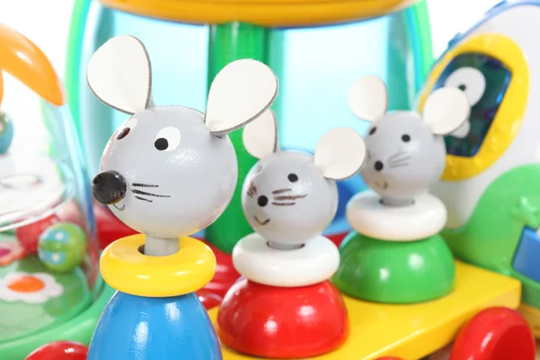 Brinquedo colorido de rato — Fotografia de Stock