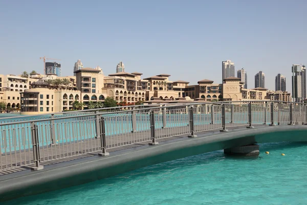 桥梁在迪拜购物中心 — 图库照片
