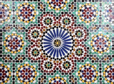 Oriental mosaic in a mosque, Sultanate of Oman clipart