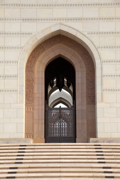 Λεπτομέρειες πυροβολισμό του στο μεγάλο Τζαμί sultan qaboos σε Μουσκάτ, Ομάν — Φωτογραφία Αρχείου