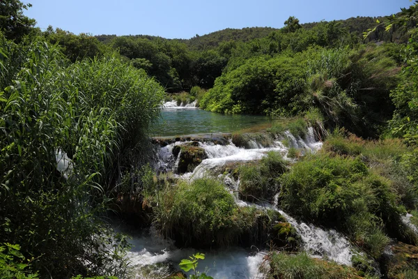 Wodospad w parku narodowym krka w Chorwacji — Zdjęcie stockowe