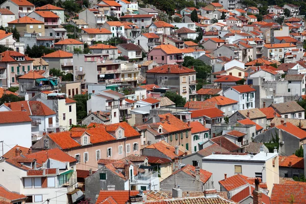 I tetti di Sibenik, Croazia — Foto Stock