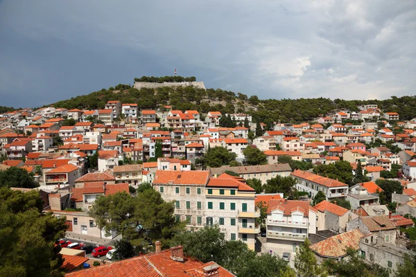 View over Croatian town Sibenik — Stock Photo, Image