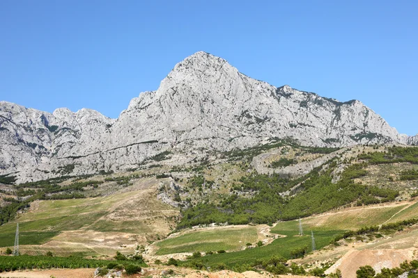 Biokovo montagne in Riviera di Makarska, Croazia — Foto Stock