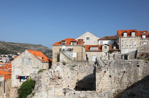Rovine nel centro storico di Dubrovnik, Croazia — Foto Stock