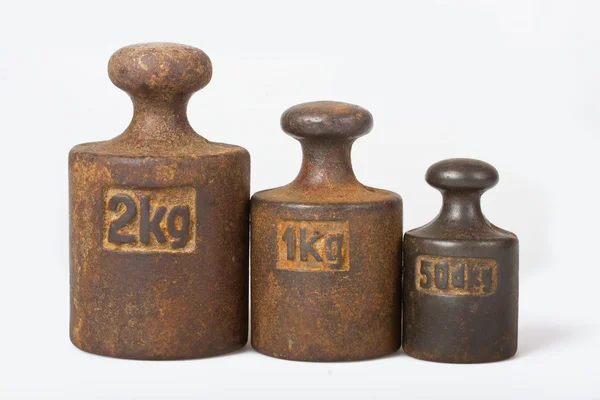 stock image Three weights