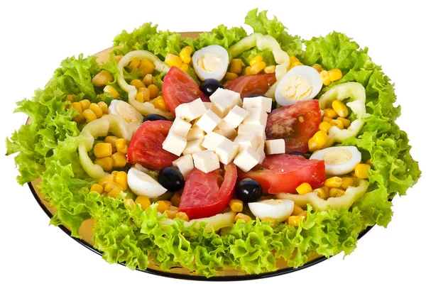 Овочевий салат з сиром — стокове фото