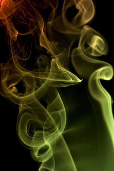 Smoke on black background — Stock Photo, Image