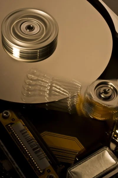 Hard disk drive in motion - four — Stock Photo, Image