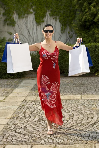 Viagem de compras bem sucedida — Fotografia de Stock