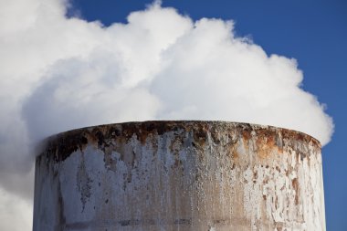 Steam Coming Out Of a Chimney clipart