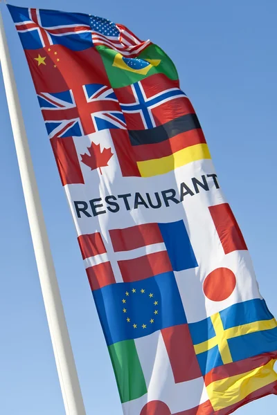 Genérico Multi National Restaurant Flag — Foto de Stock