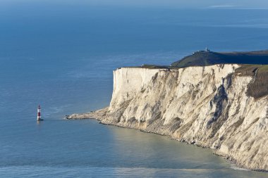 Aerial Photograph of Lighthouse at Beachy Head, East Sussex, Eng clipart
