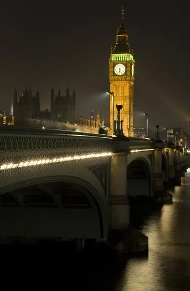 Puente de Westminster y Big Ben — Foto de Stock
