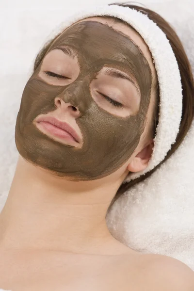 Çikolata yüz maskesi — Stok fotoğraf
