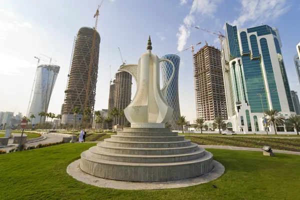 La corniche, doha, qatar — Foto Stock