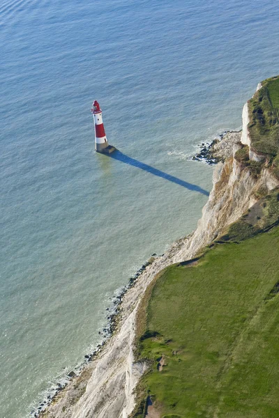 Aerial Photograph of Lighthouse at Beachy Head, East Sussex, Eng — Stock Photo, Image