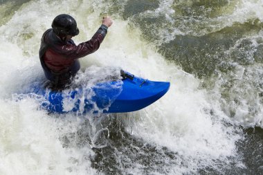 Whitewater Surfing clipart