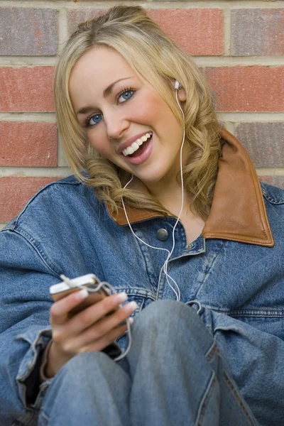 Happy Listening Too — Stock Photo, Image