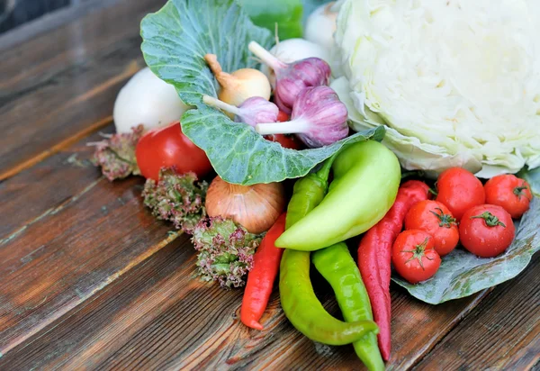 stock image Vegetables on the table.