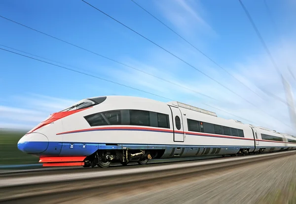 Vysokorychlostní vlak. — Stock fotografie