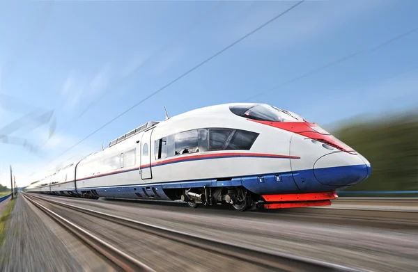 Vysokorychlostní vlak. — Stock fotografie
