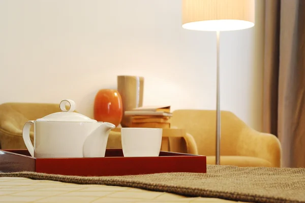 Tea Set in Room — Stock Photo, Image