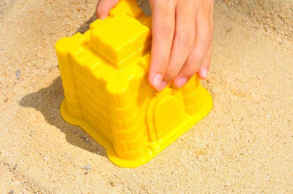 Песочный замок — стоковое фото