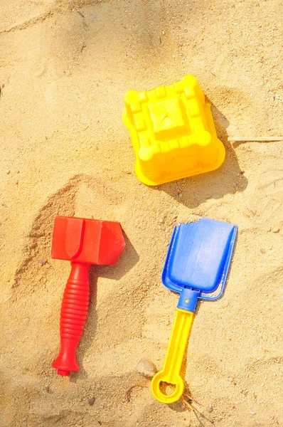 Sandcastle maken van werktuigen — Stockfoto