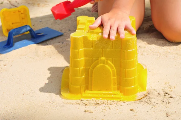 Песочный замок — стоковое фото