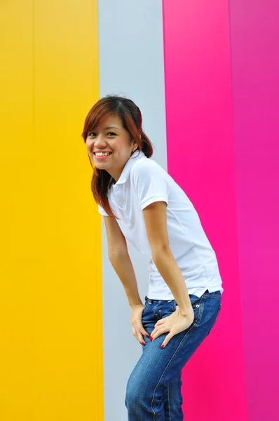 Chino asiático chica en varios poses —  Fotos de Stock