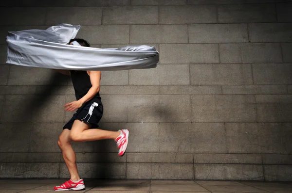 stock image Asian chinese man doing a contemporary dance