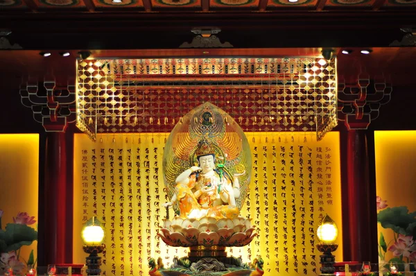 stock image Interiors of a buddhist temple