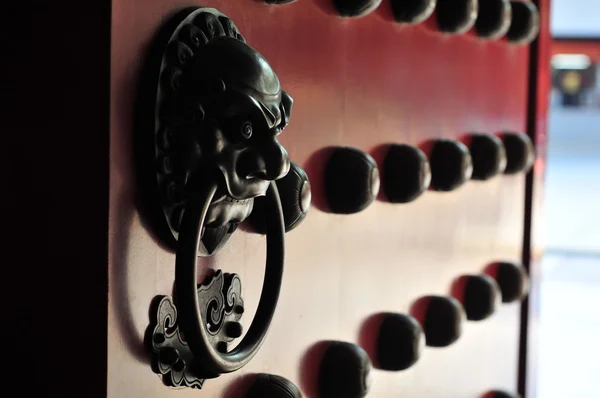 Stock image Close up of door details of chinese architecture