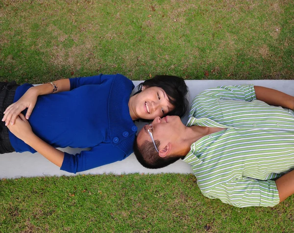 Asian chinese couple in love — Stock Photo, Image