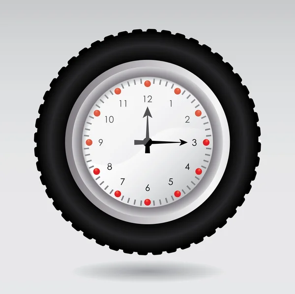 Illustration vectorielle d'une horloge Illustrations De Stock Libres De Droits