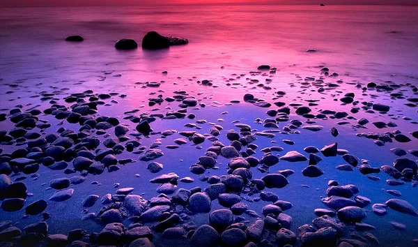 Sunset at Andoben Sea — Stock Photo, Image