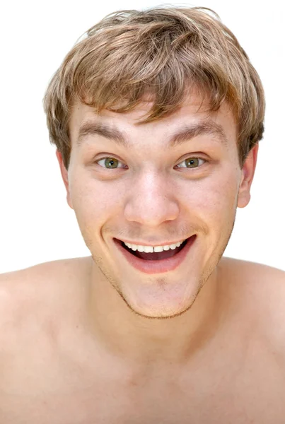 웃고 있는 젊은 남자의 사진 — 스톡 사진