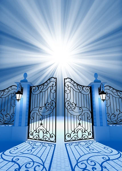 stock image Gate to light