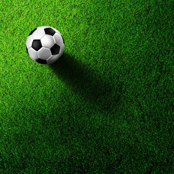 Ποδόσφαιρο Ποδόσφαιρο για το πεδίο γρασίδι — Φωτογραφία Αρχείου