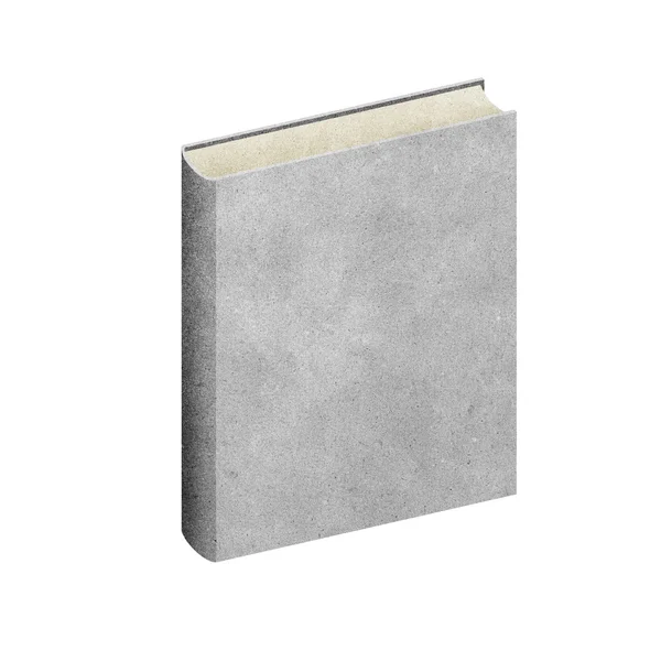 Απομονωμένες κενό βιβλίο ανακυκλωμένο χαρτί σε άσπρο φόντο — Φωτογραφία Αρχείου