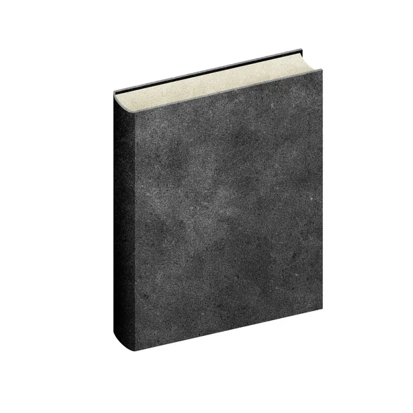 Isolated Blank book recycled paper on white background — Stock Photo, Image