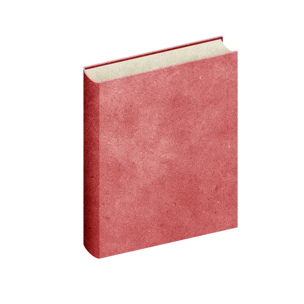 Isolated Blank book recycled paper on white background — Stock Photo, Image