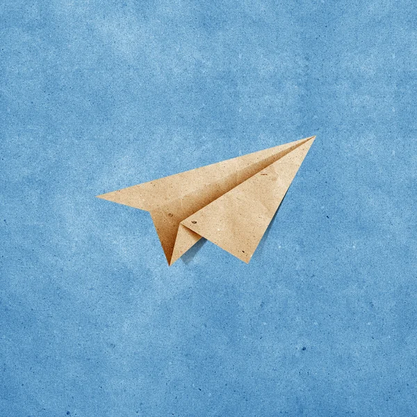 Samolot z makulatury — Zdjęcie stockowe