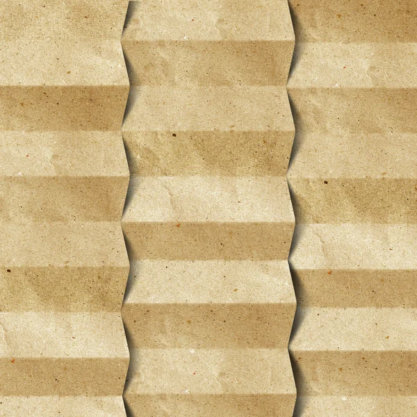 Grunge recycled folded paper craft background — Stock Photo, Image
