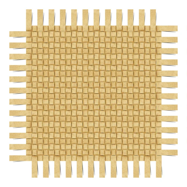 グランジ織りリサイクル折り畳まれた紙クラフトの背景 — ストック写真