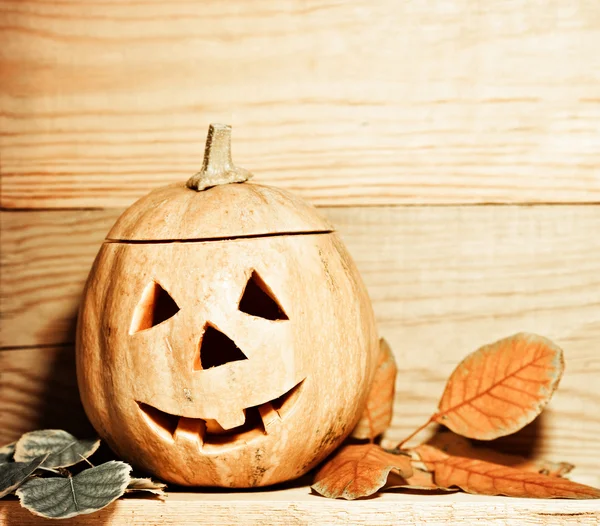 Abóbora de Halloween artesanal — Fotografia de Stock