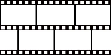 Film roll and white background clipart