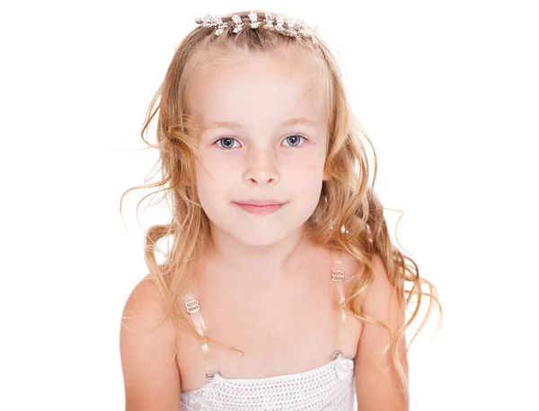 Portrait of pretty little girl — Stock Photo, Image