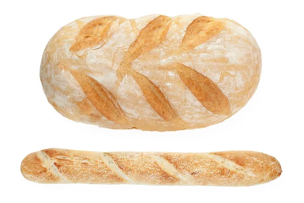 Francouzský chléb a bagetou — Stock fotografie